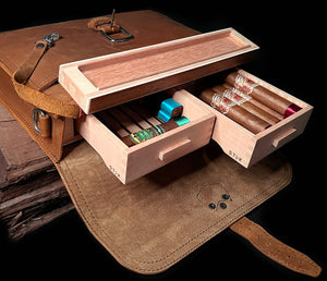 Cigar Luggage Fourteener Thin Leather Briefcase "CL-7"