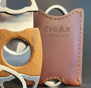 Cigar Luggage Cutter Case with Benchmark Perfecto Cutter