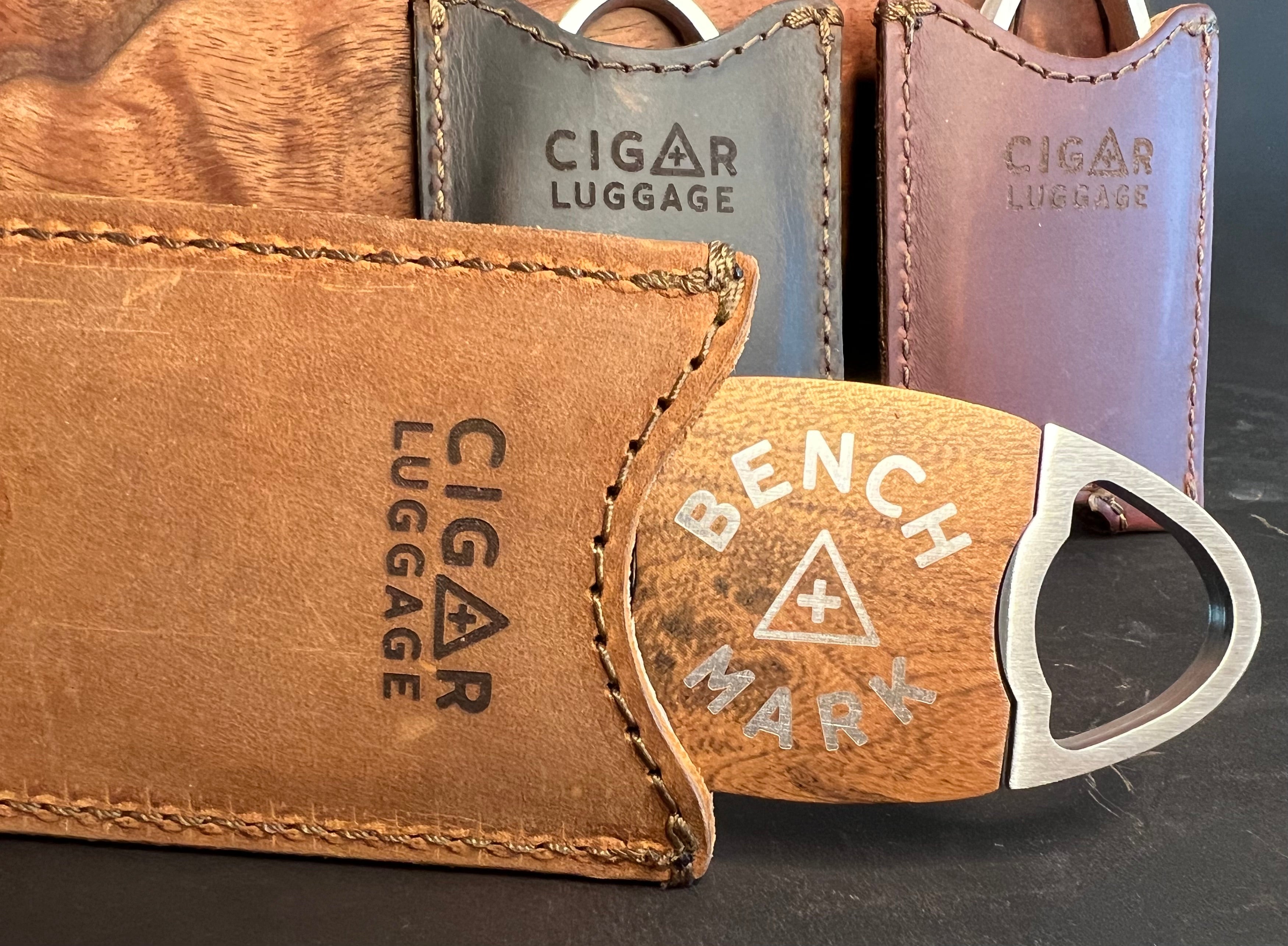 Cigar Luggage Cutter Case with Benchmark Perfecto Cutter