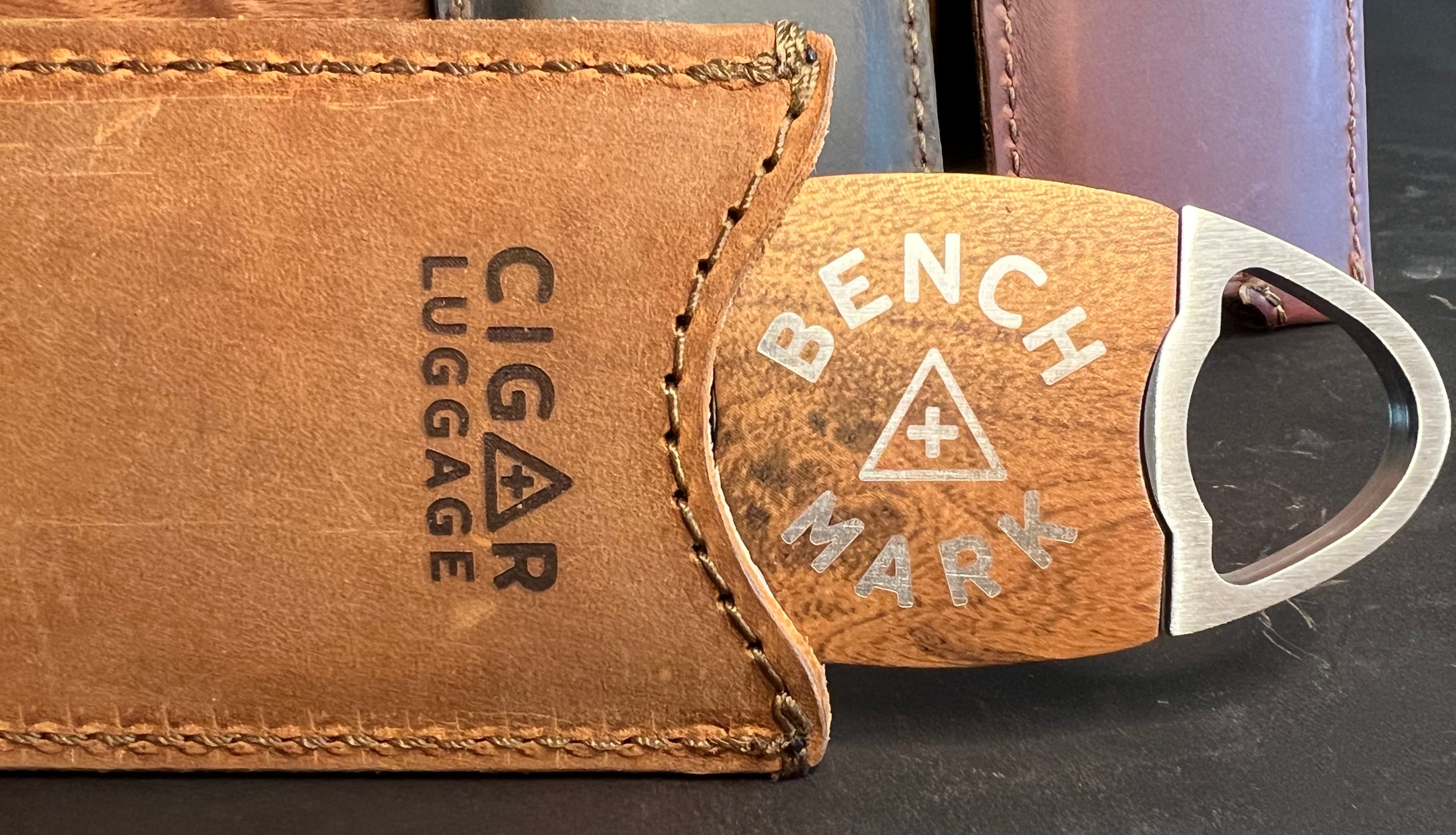 Cigar Luggage Cutter Case with Benchmark Perfecto Cutter